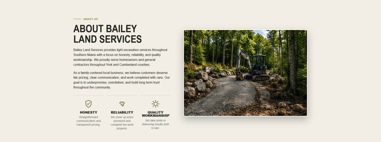 Bailey Land Services Website