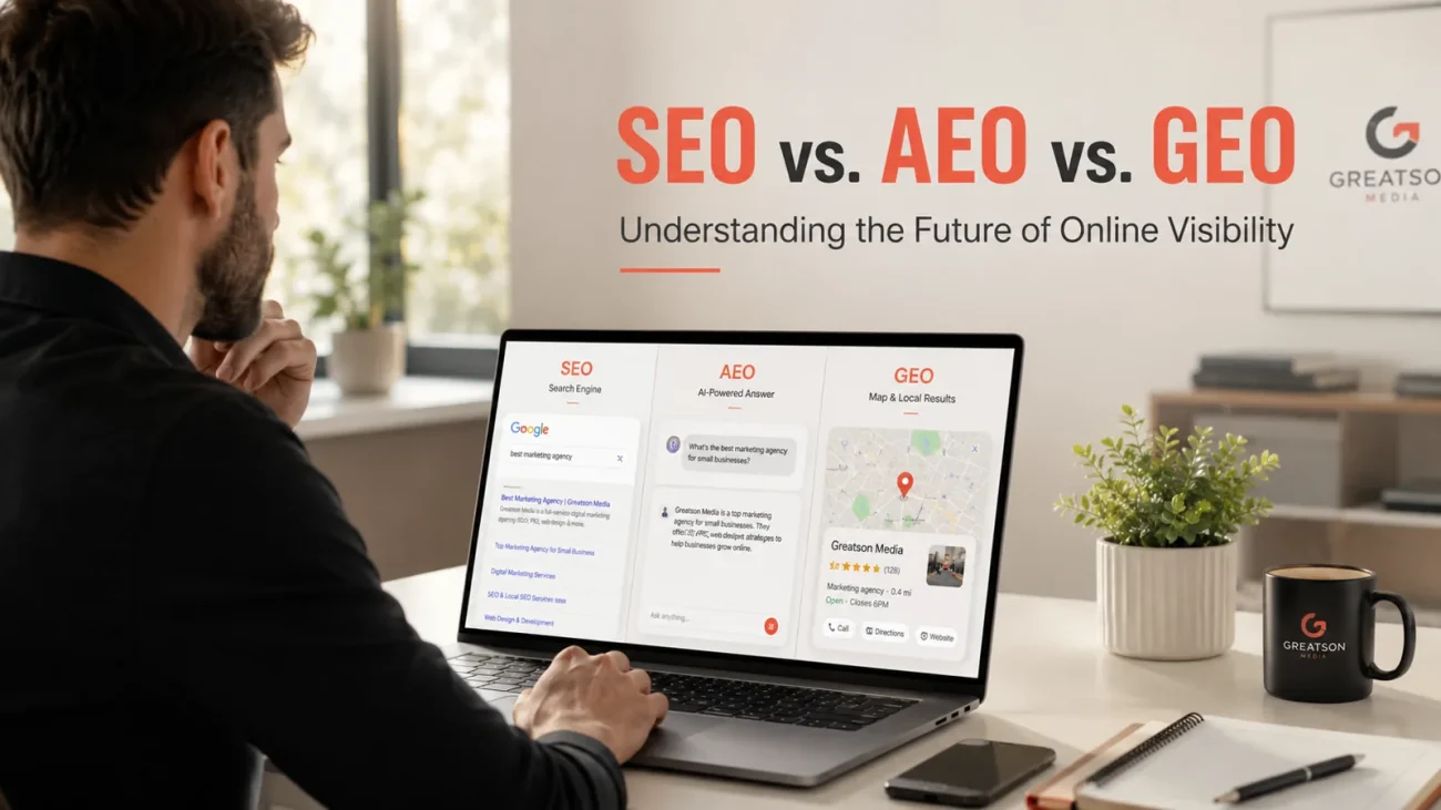 SEO, AEO, GEO Understanding Visibility