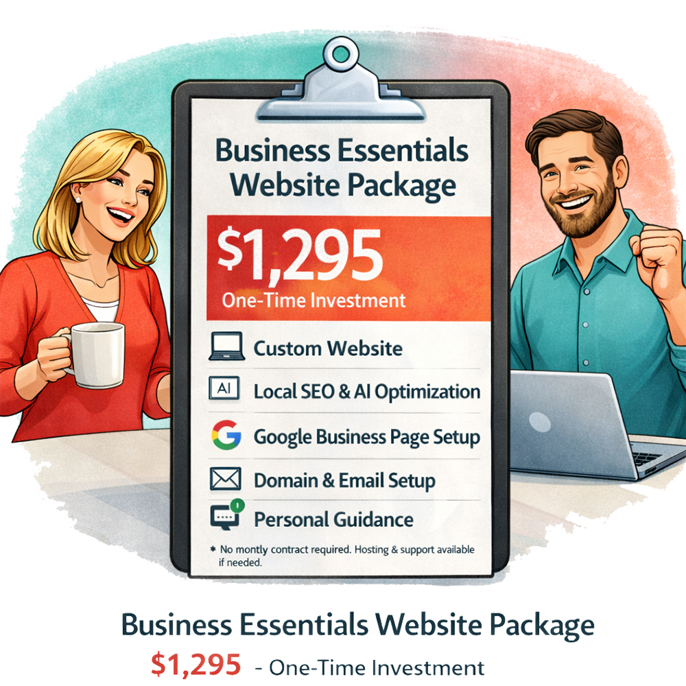 Business Essentials Website Package for Southern Maine Businesses