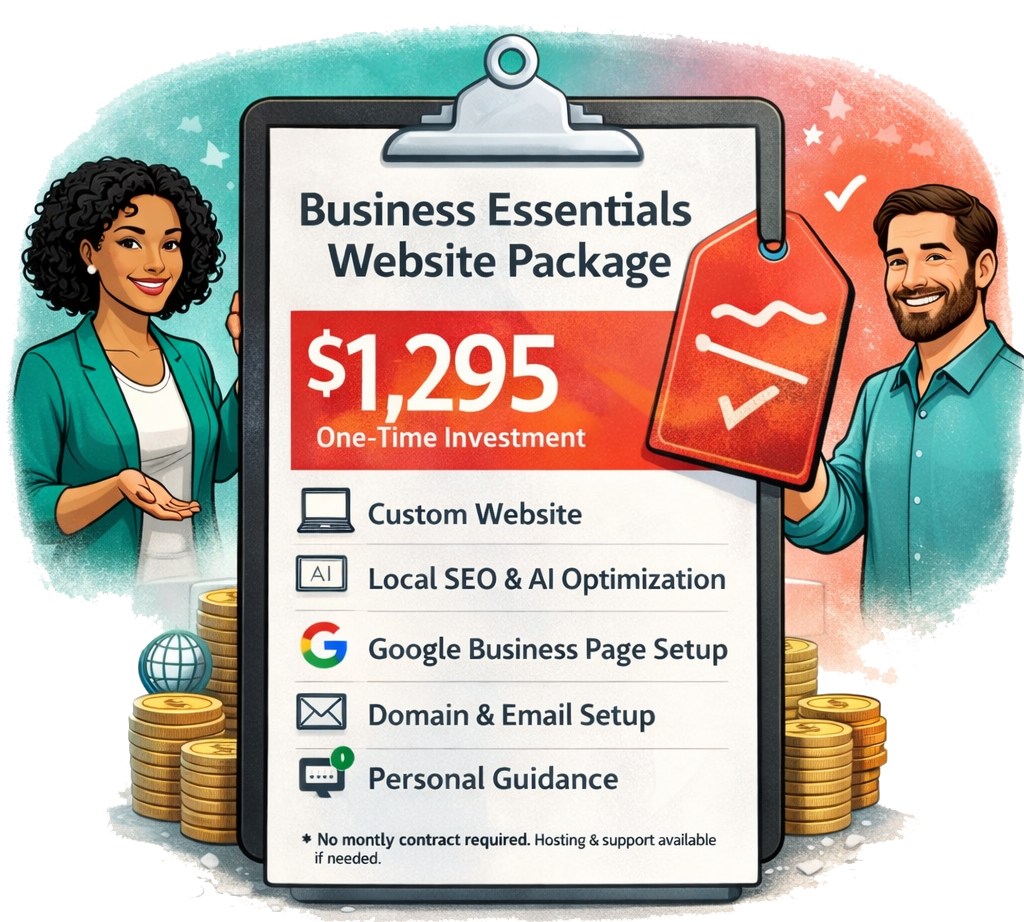 Business Essentials Website Package $1295